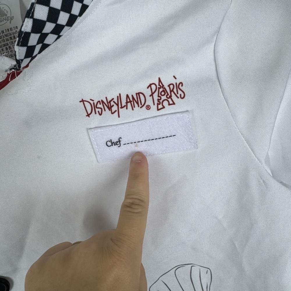 Disneyland Paris Ratatouille Chef Costume Kids 7/8 Chef Jacket Remy Halloween - Picture 6 of 9